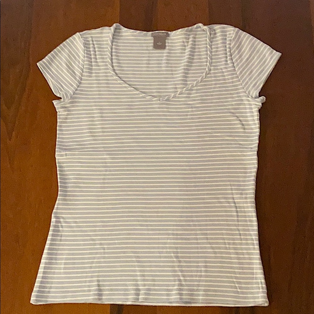 Blue Stripped Cotton T-Shirt